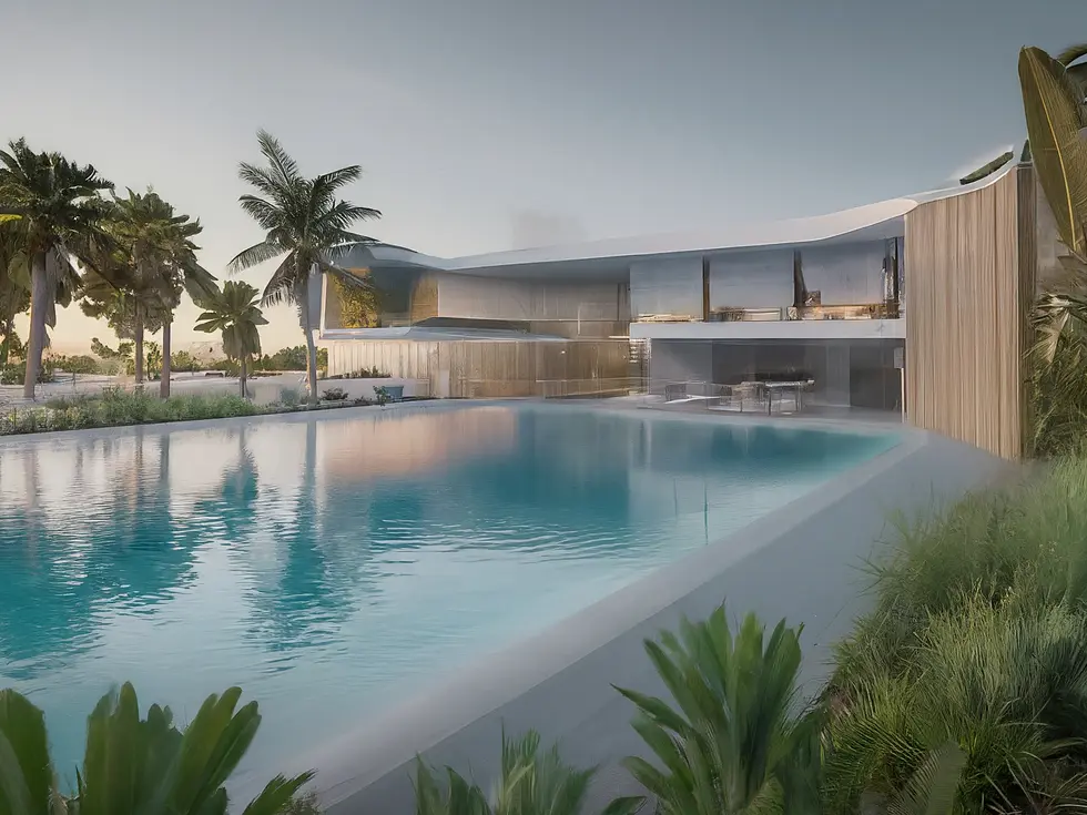 واجهة مبنى سكني فاخر في دبي يعكس التصميم المستدام والحديث