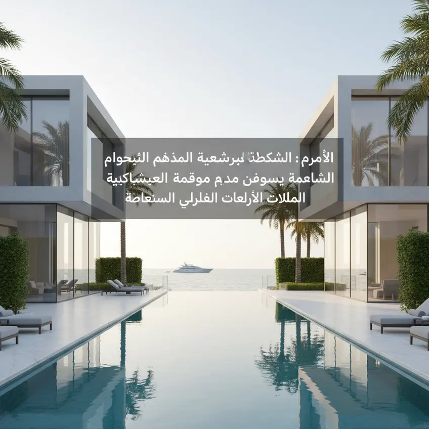 ناطحات سحاب حديثة وواجهة بحرية في دبي ترمز للاستثمار العقاري الفاخر