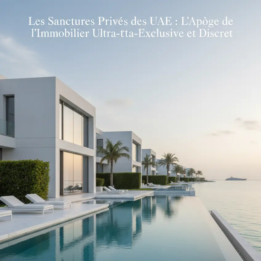Skyline de Dubaï au coucher du soleil, symbolisant l'essor et le luxe du marché immobilier