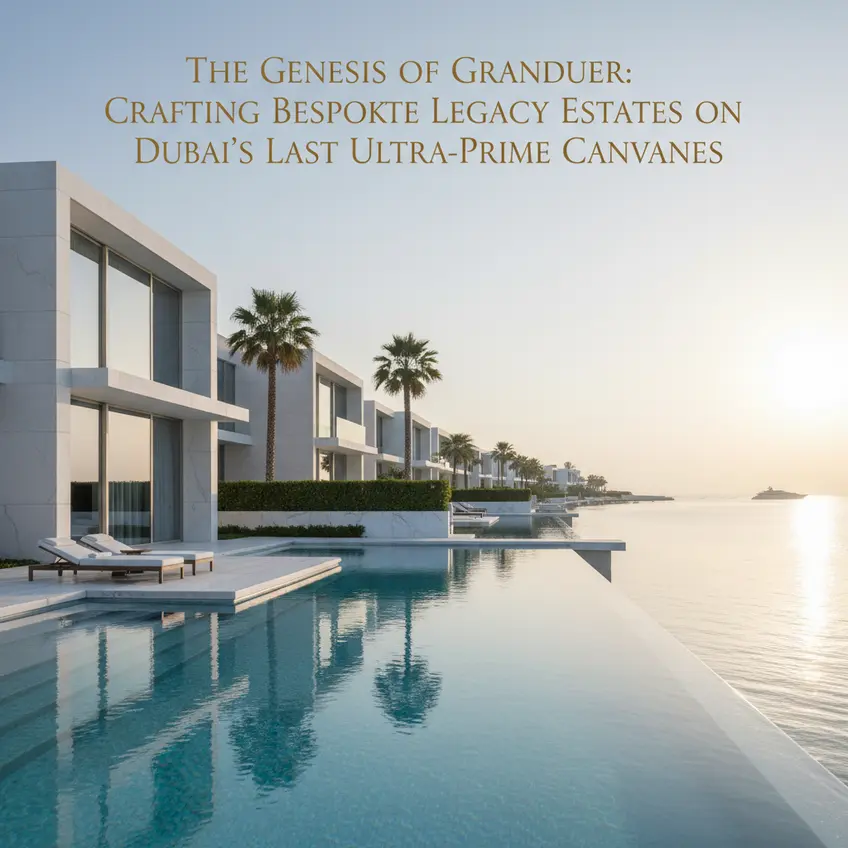 Panoramic view of Dubai's skyline and coastal areas, illustrating dynamic market growth and demand for luxury properties.