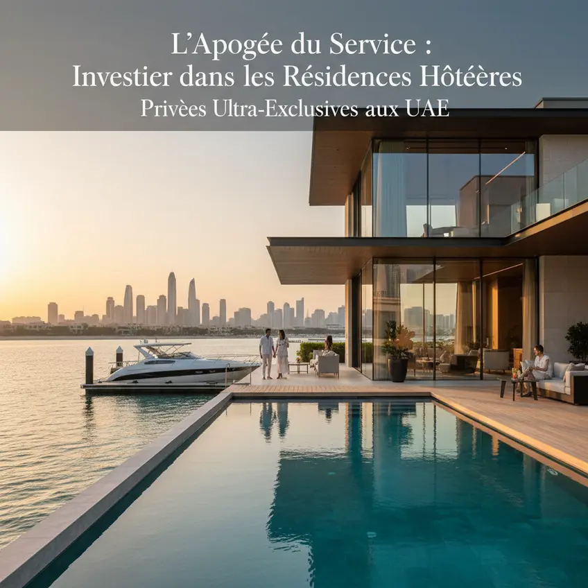 Résidence hôtelière privée ultra-exclusive à Dubaï avec vue sur la ville scintillante
