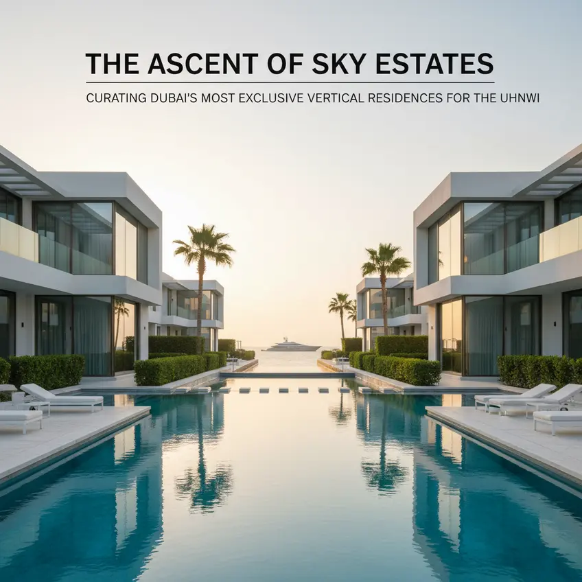 Dynamic visual representation of Dubai's real estate market growth, showcasing investment trends in luxury properties