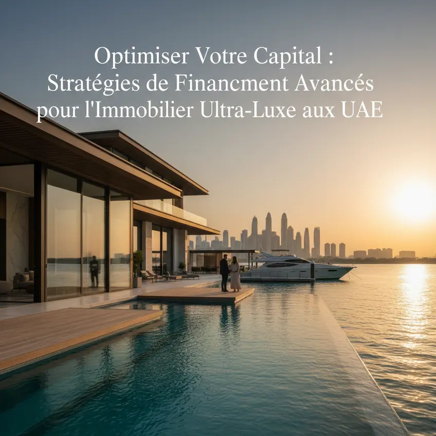 Horizon urbain de Dubaï au lever du soleil, symbolisant l'opportunité d'investissement et le luxe immobilier.