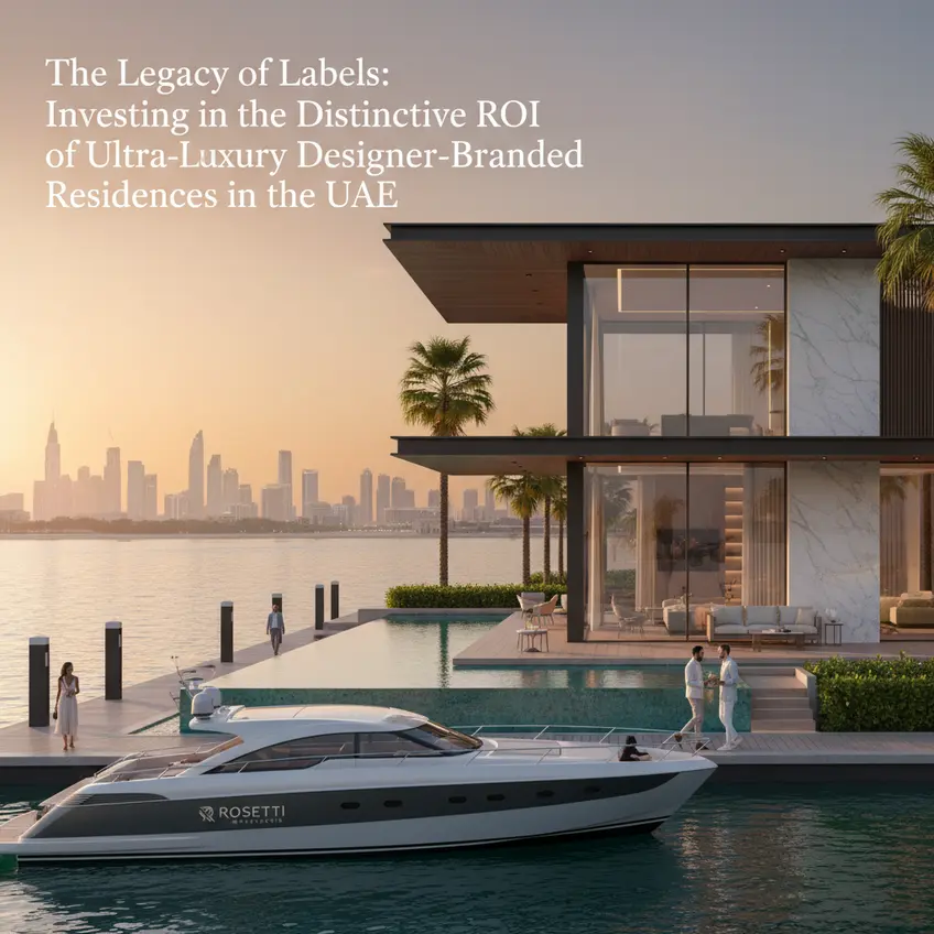Iconic skyline of Dubai with luxury branded residences, signifying high-net-worth investment opportunities