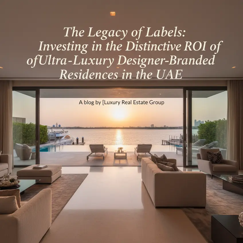 Overhead view of Dubai's urban landscape with modern luxury towers, emphasizing market stability