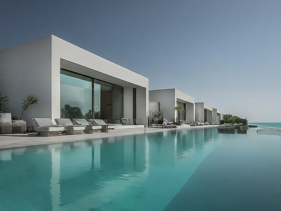 Intérieur raffiné d'un appartement de luxe branded à Dubaï, illustrant l'élégance et le confort.